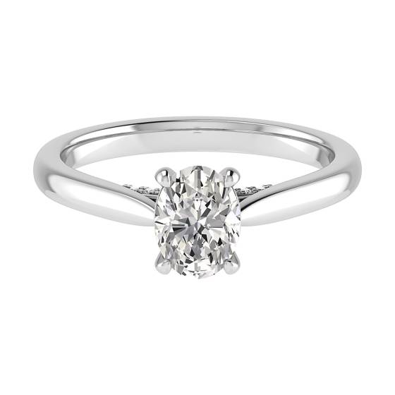 Oval Diamond Engagement Ring
