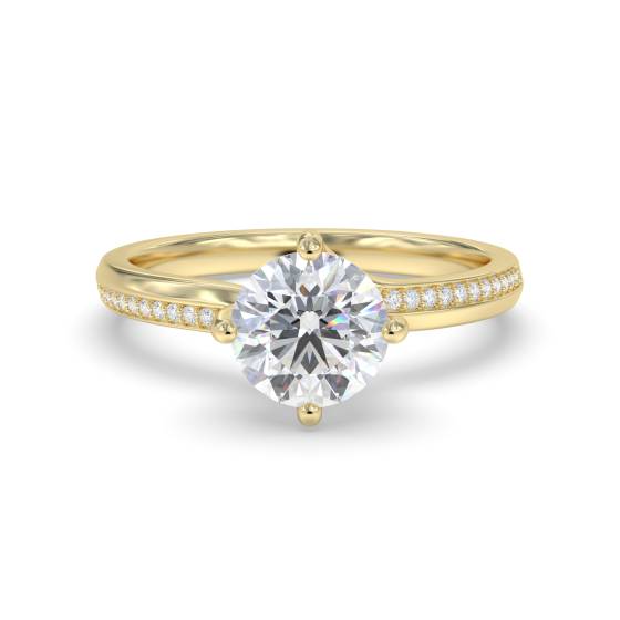 Shoulder Set Diamond Engagement Ring
