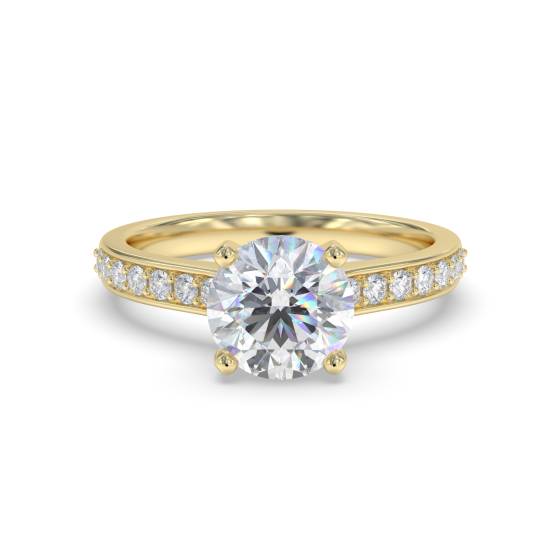 0.50ct Shoulder Set Diamond Engagement Ring