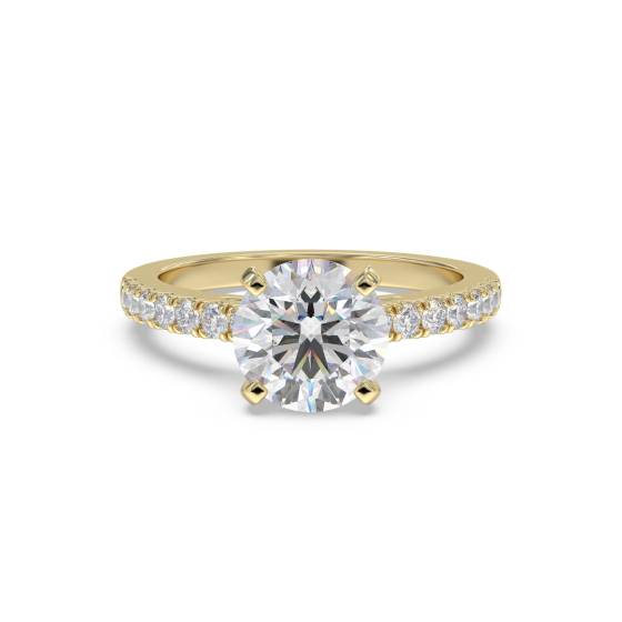 Shoulder Set Diamond Engagement Ring
