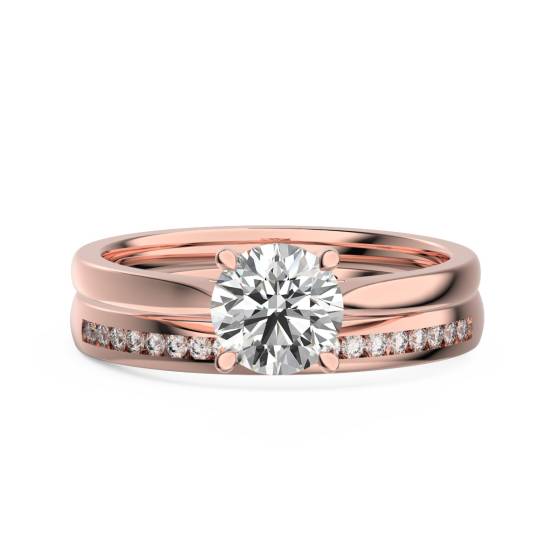 Round Diamond Solitaire Bridal Set