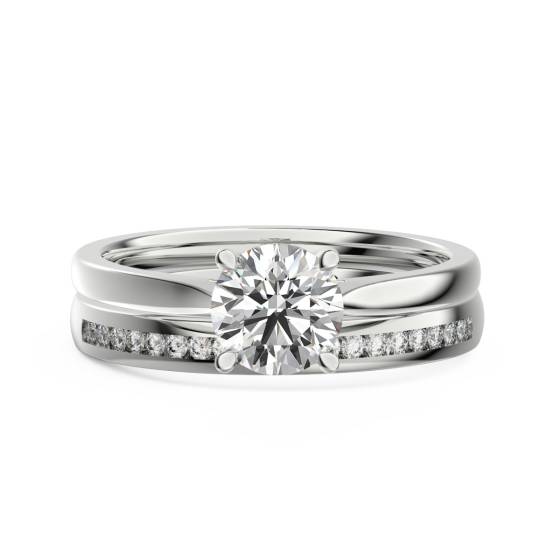 Round Diamond Solitaire Bridal Set