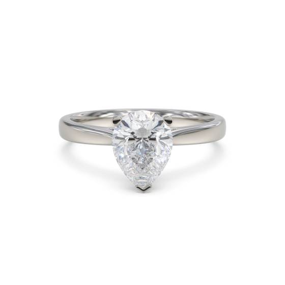Modern Pear Diamond Engagement Ring