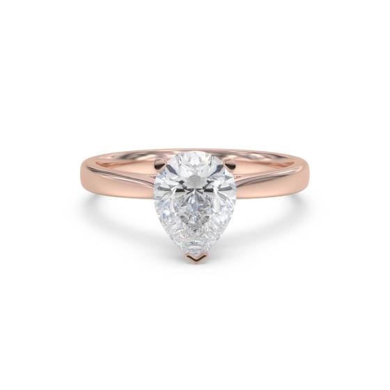 Modern Pear Diamond Engagement Ring
