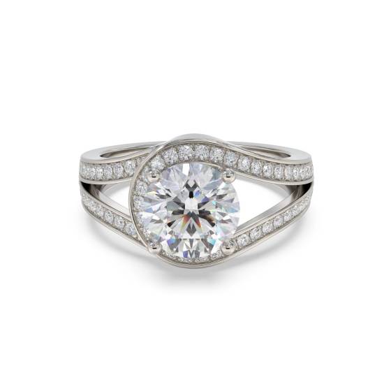 Round Diamond Designer Ring