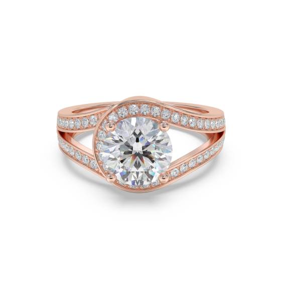 Round Diamond Designer Ring