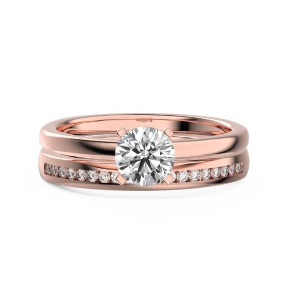 Round Diamond Solitaire Bridal Set