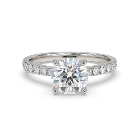 Shoulder Set Diamond Engagement Ring