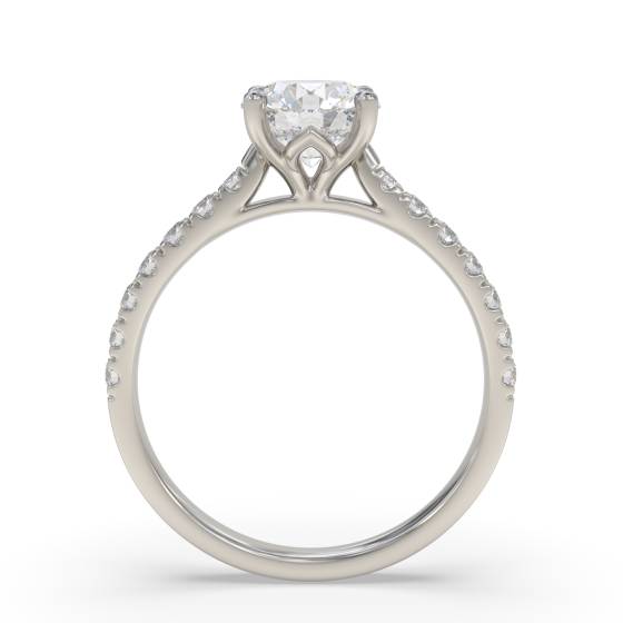 Shoulder Set Diamond Engagement Ring