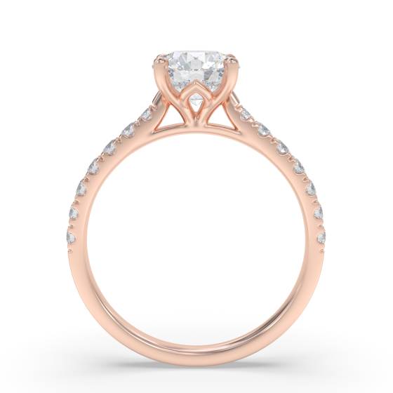 Shoulder Set Diamond Engagement Ring