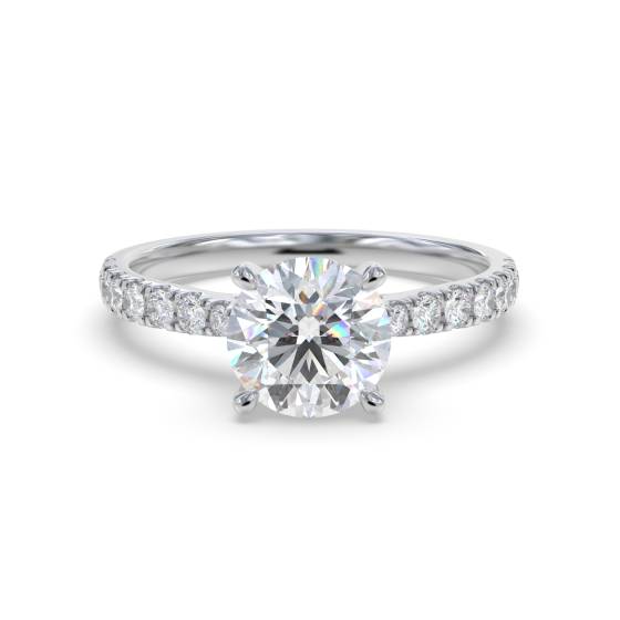 Shoulder Set Diamond Engagement Ring