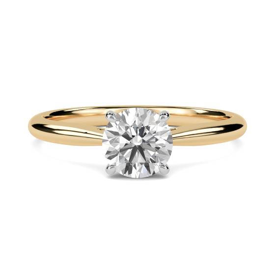 1.01ct SI2/G Round Natural Diamond Solitaire Ring