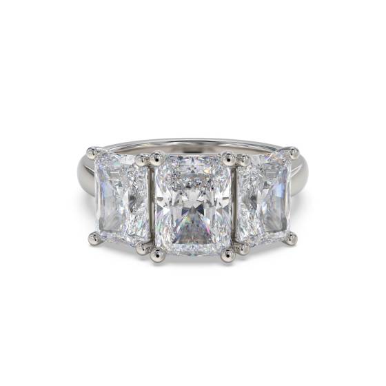 Radiant Diamond Trilogy Ring