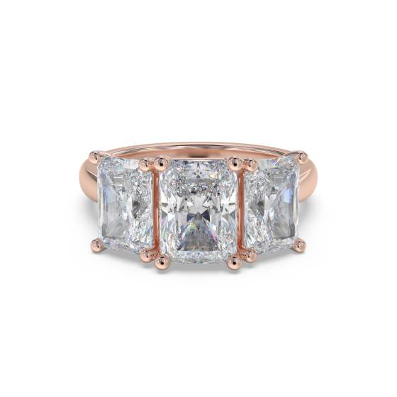 Radiant Diamond Trilogy Ring