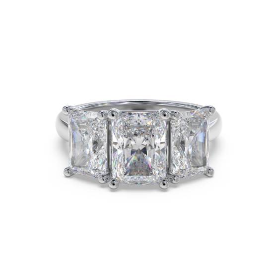 Radiant Diamond Trilogy Ring