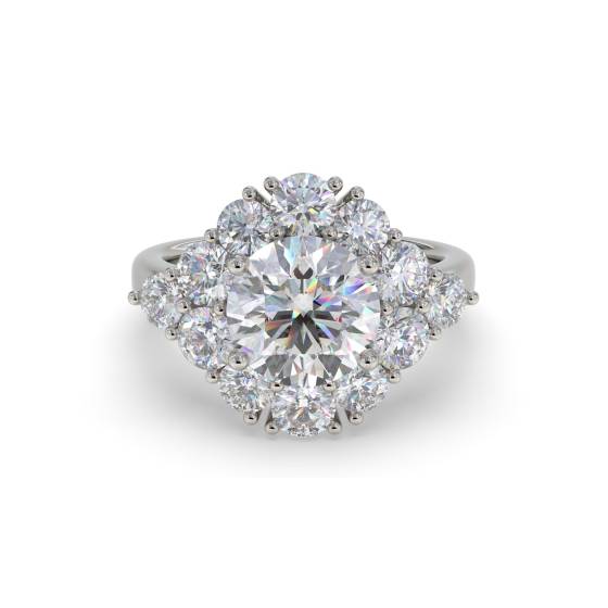 Round Diamond Designer Ring