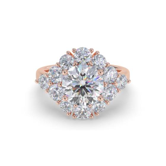 Round Diamond Designer Ring