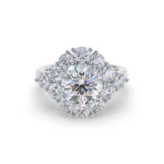 Round Diamond Designer Ring