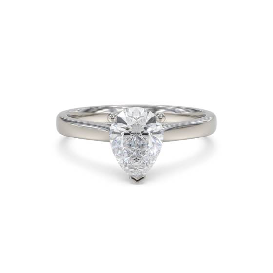 Classic Pear Diamond Engagement Ring