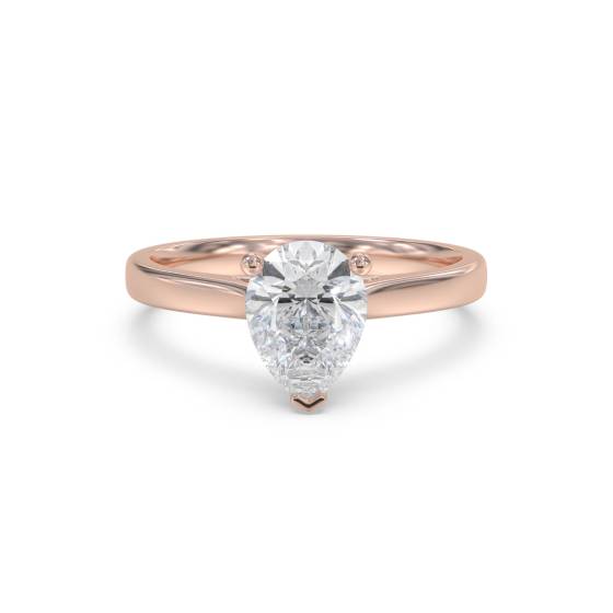 Classic Pear Diamond Engagement Ring
