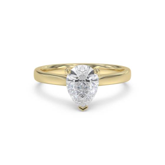 Classic Pear Diamond Engagement Ring