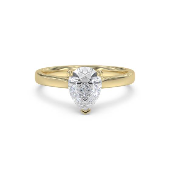 0.25ct Classic Pear Diamond Engagement Ring