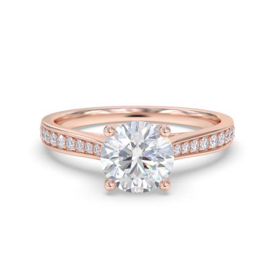 Shoulder Set Diamond Engagement Ring