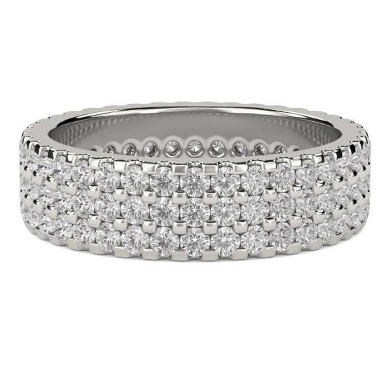 1.25ct VS/E-F Round Lab Grown Diamond Full Eternity Ring