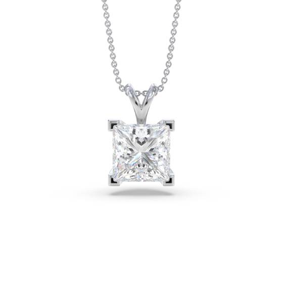 0.10ct Princess Diamond Pendant