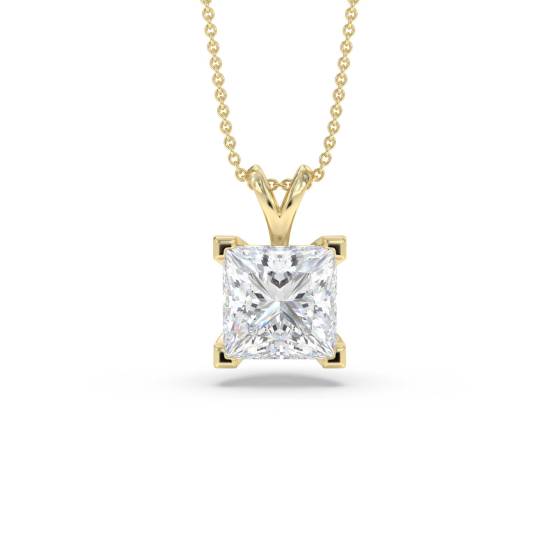 0.10ct Princess Diamond Pendant