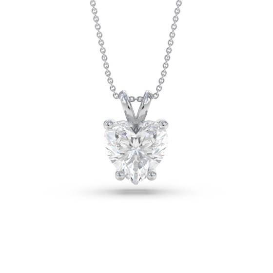 0.15 SI/G-H Heart Diamond Solitaire Pendant