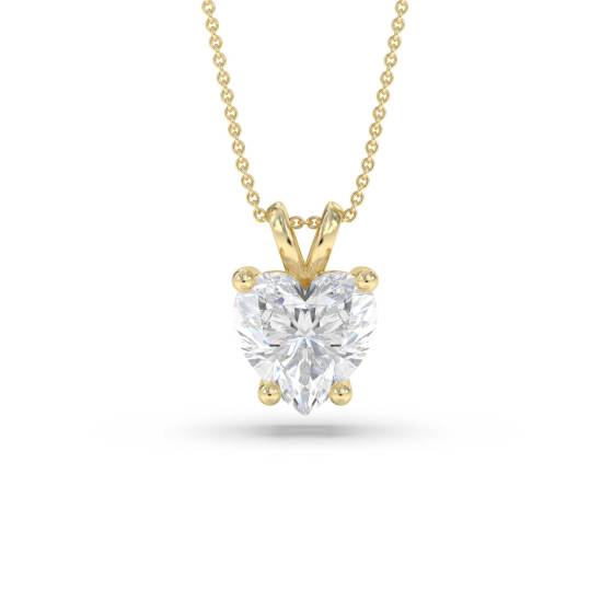 0.15 SI/G-H Heart Diamond Solitaire Pendant