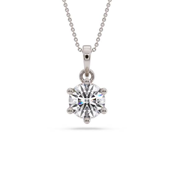 Round Diamond Pendant