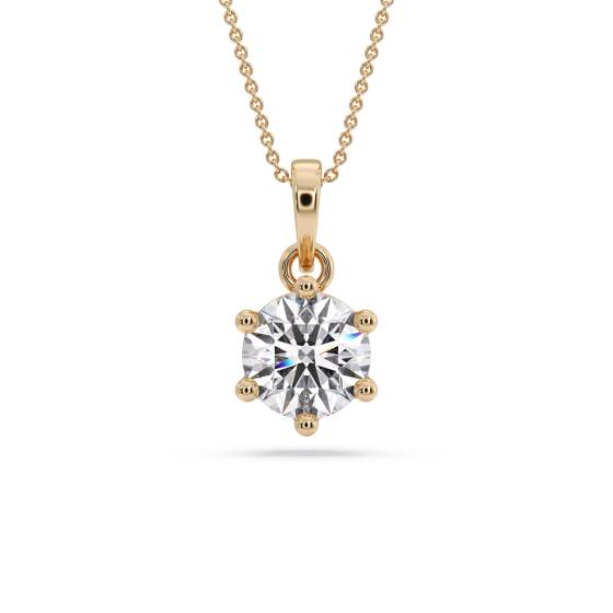 Round Diamond Pendant