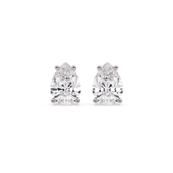 Classic Pear Diamond Stud Earrings
