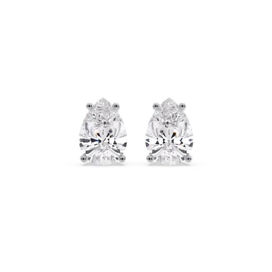 Classic Pear Diamond Stud Earrings