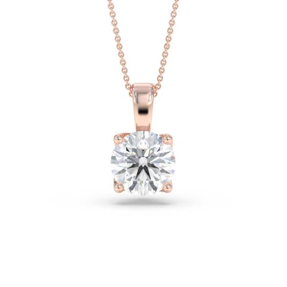 0.15 SI/G-H Round Diamond Pendant