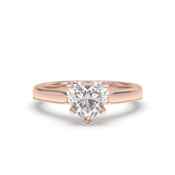 Heart Diamond Engagement Ring