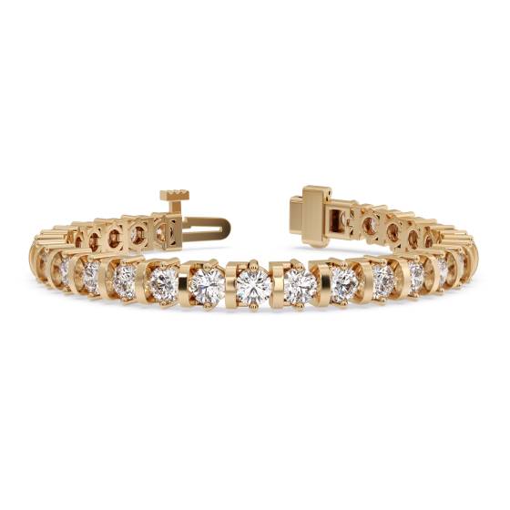 Modern Round Diamond Tennis Bracelet