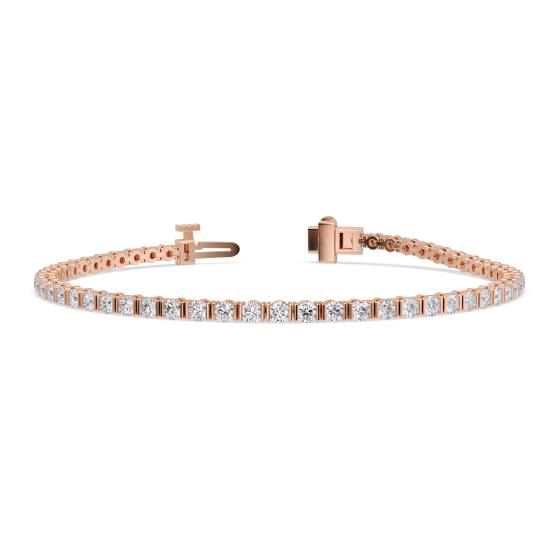 Unique Round Diamond Tennis Bracelet
