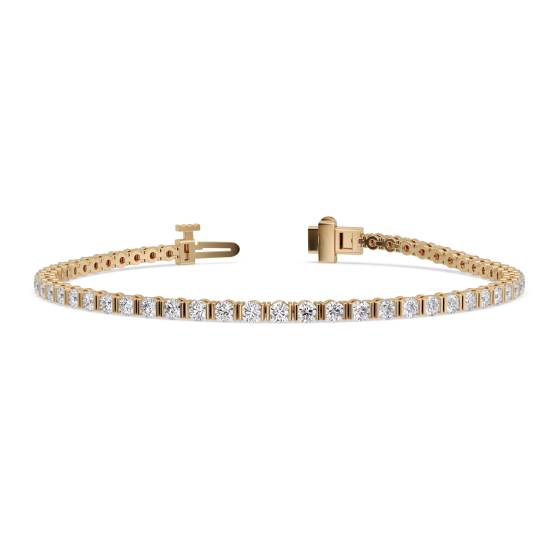 Unique Round Diamond Tennis Bracelet