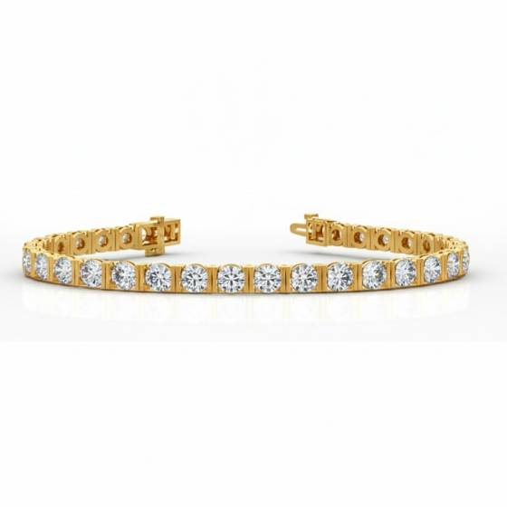 Unique Round Diamond Tennis Bracelet
