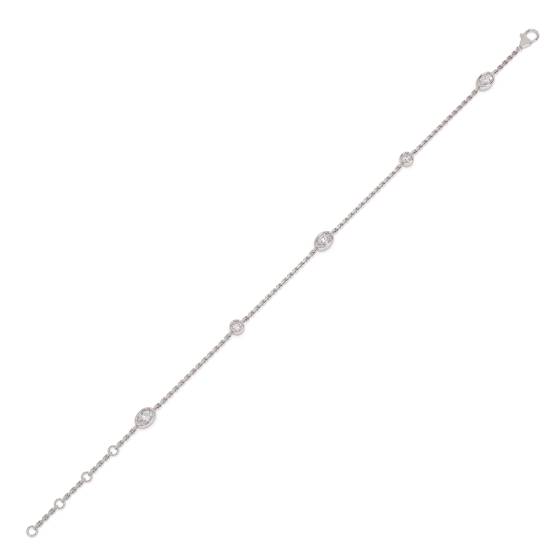 Oval Cut Diamond Set Bracelet