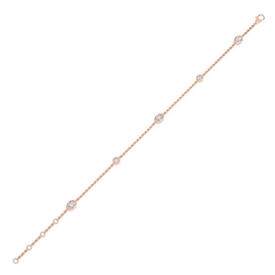 Oval Cut Diamond Set Bracelet