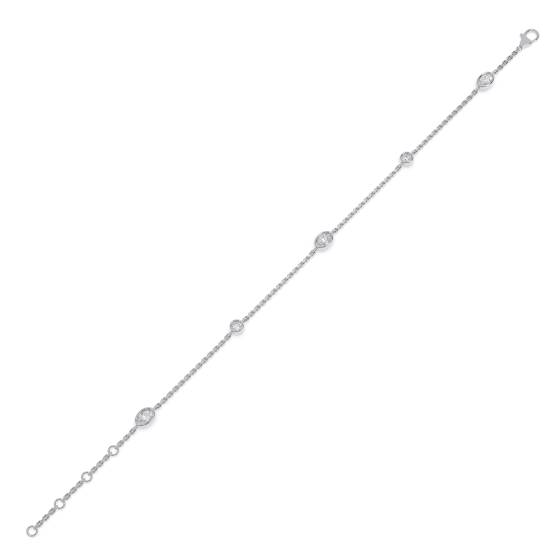 Oval Cut Diamond Set Bracelet