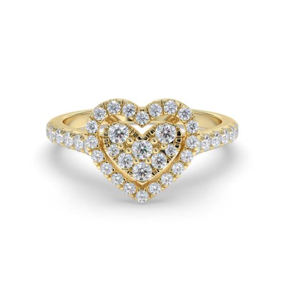 0.40ct VS/G-H Round Diamond Set Cluster Ring