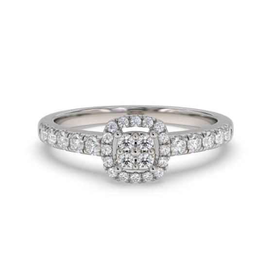 0.20ct VS/G-H Round Diamond Set Cluster Ring