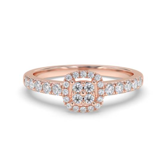 0.20ct VS/G-H Round Diamond Set Cluster Ring