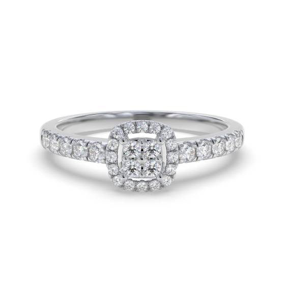 0.20ct VS/G-H Round Diamond Set Cluster Ring