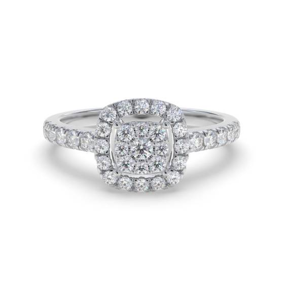 0.35ct VS/G-H Round Diamond Set Cluster Ring